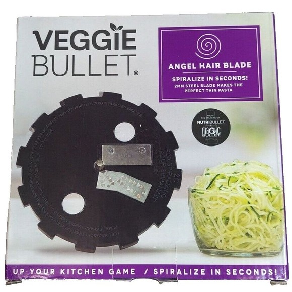 Veggie Bullet Blade Angel Hair Blade Pasta Cutter Shaver, Blade Only, NIB - Picture 2 of 9